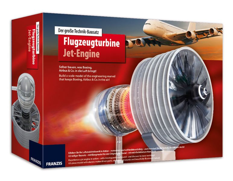 Der Bausatz besteht aus 63 Einzelteilen, deren Nummerierung das Zusammensetzen des Modells übersichtlich gestaltet. (Franzis)