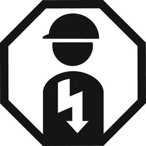 Variante 1 des neuen Symbols gilt für elektrische Anwendungsfälle. 