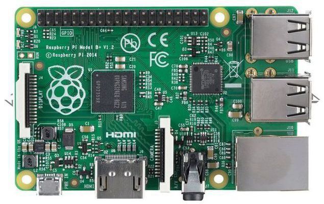 Raspberry Pi B+: Übersicht (Bild: Conrad)