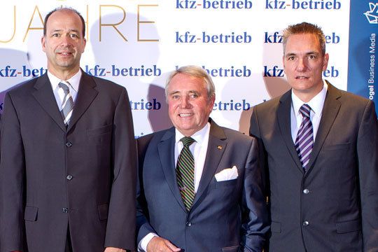 Dr. Axel Koblitz (ZDK), Hartmut Röhl (GVA), Wolfgang Michel (Vogel Business Media) (Archiv: Vogel Business Media)