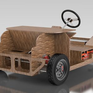 Das Chassis des Noah besteht damit weitgehend aus Zucker und Flachs.