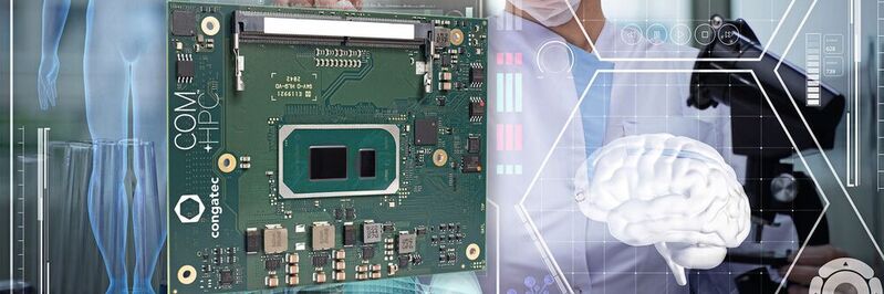 Embedded-Plattform: Congatec stellt ein Board vor, das über Methoden der künstlichen Intelligenz dank einer NPC verfügt. Das Bild zeigt Boards mit COM HPC.