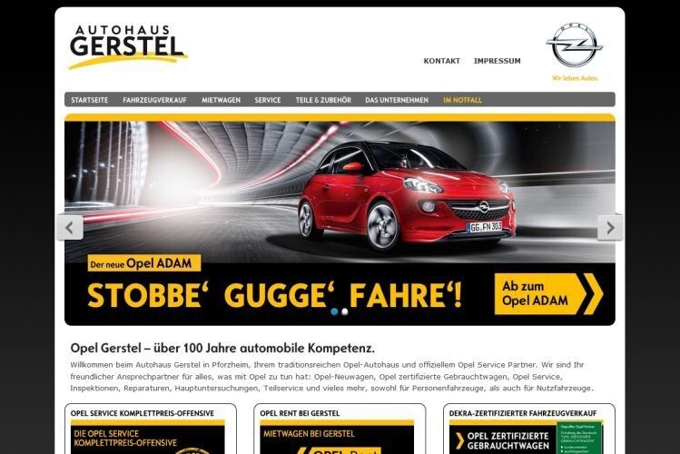 Die Gerstel-Mannschaft hat der Homepage schnelle prozesse hinter geschaltet. (Richter)