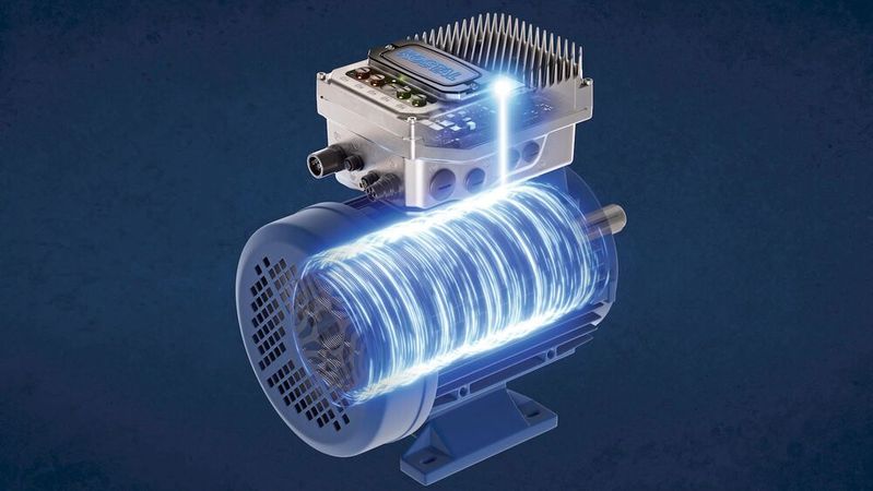 Mit dem patentierten Kostal-Regelungsverfahren kann der Frequenzumrichter alle Motorarten – unabhängig von Technologie, Hersteller oder IE-Klasse – hochperformant regeln.(Bild:  Kostal)