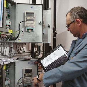 Auch in der Gebäudetechnik kommen die industriellen Tablet-PCs zum Einsatz.