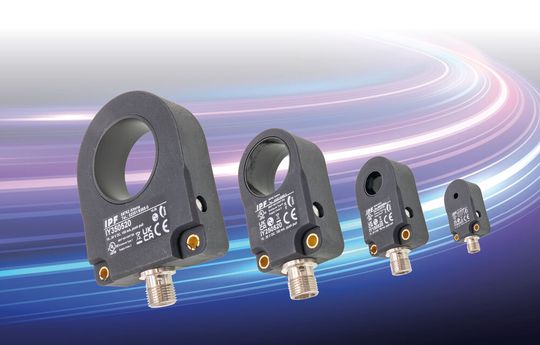 Die neuen induktiven Ringsensoren mit IO-Link-Schnittstelle bieten durch frei wählbare Betriebsarten eine hohe Einsatzflexibilität.(Bild:  ipf electronic)