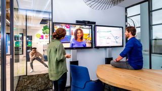 Mit „Ctouch for Teams Go“ können Anwender in Besprechungsräumen über ein Touchscreen die benötigte UCC-App öffnen. (Marijke Krekels)