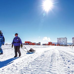 Die Concordia-Forschungsstation in der Antarktis auf 3233 Metern über Meer.