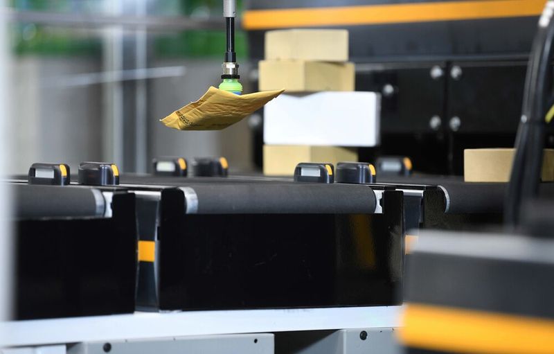 Dematic entwickelt heute schon Kommissionier-Roboter, die in Warenlagern Großaufträge zum Transport bereitstellen. Künftig sollen sie noch intelligenter werden. (Bild: Dematic)