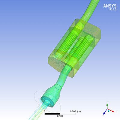 Bild 6b: Weitere „Auspuff-Impressionen“ (Bild: Ansys)