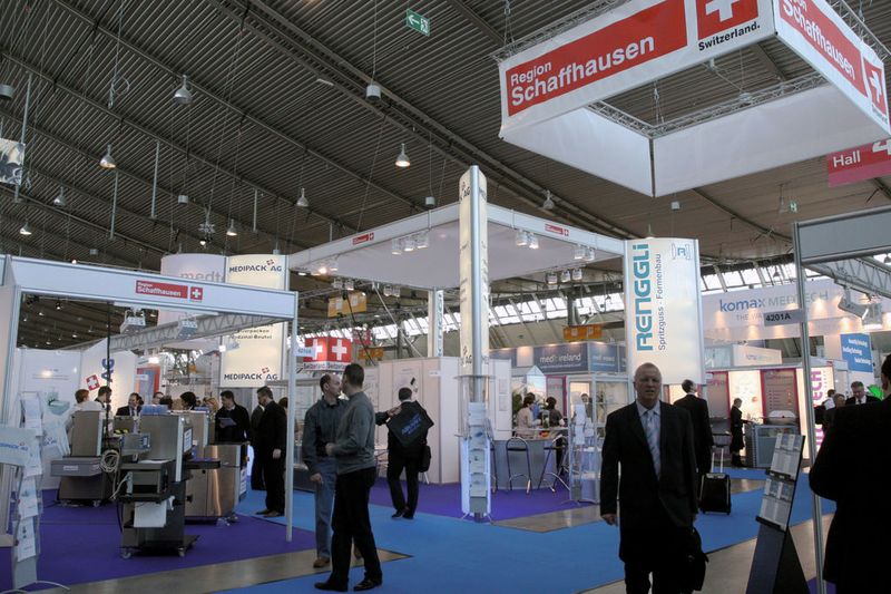 Medtech Switzerland und ITS Schaffhausen organisierten den grössten Gemeinschaftsstand auf der Medtec Europe 2011.  (Bild: Anne Richter, SMM)