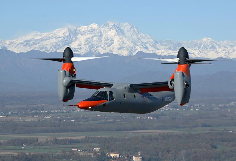 Kipprotor-Fluggerät mit konventionellem Antrieb: AgustaWestland AW609 (AgustaWestland)