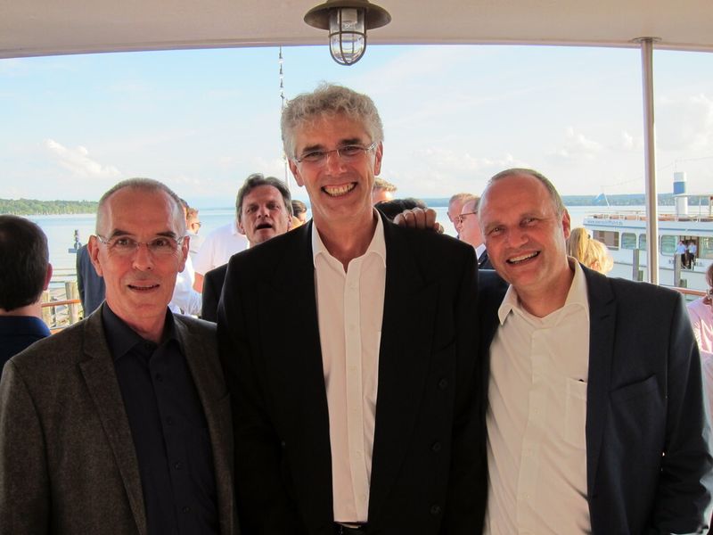 Günter Heissler (l., GID), Bernhard Mayr-Menz (EMC) und Jochen Börner (Orchestra) (Orchestra)