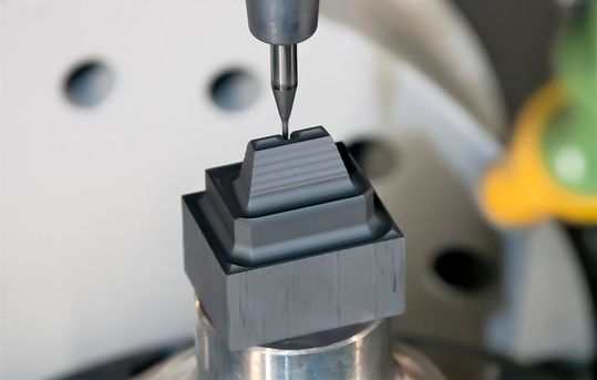 Braunform hat in Zusammenarbeit mit dem Zerspanungswerkzeug-Hersteller Moldino das Elektrodenfräsen genauer unter die Lupe genommen und Alternativen entwickelt, die das Zerspanen optimieren.(Bild:  W. Bahle / Braunform)