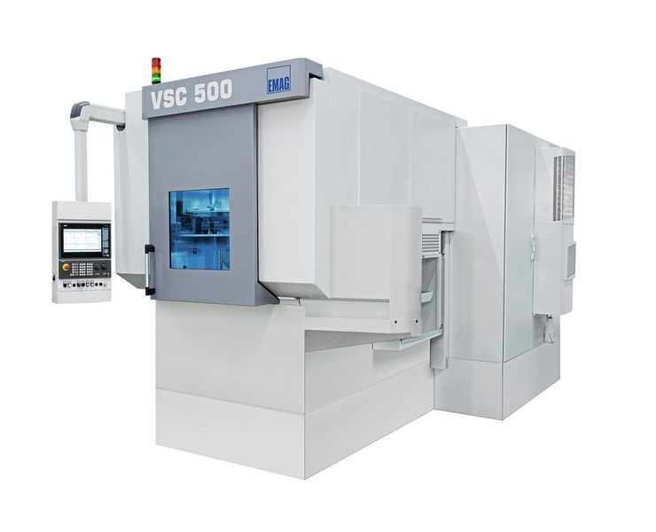 Live auf der AMB zeigt Emag auch die VSC 500 – eine Plattform für die Fertigung von großen und sehr schweren Werkstücken, wie sie etwa im Nutzfahrzeugbau vorkommen. (Bild: Emag)