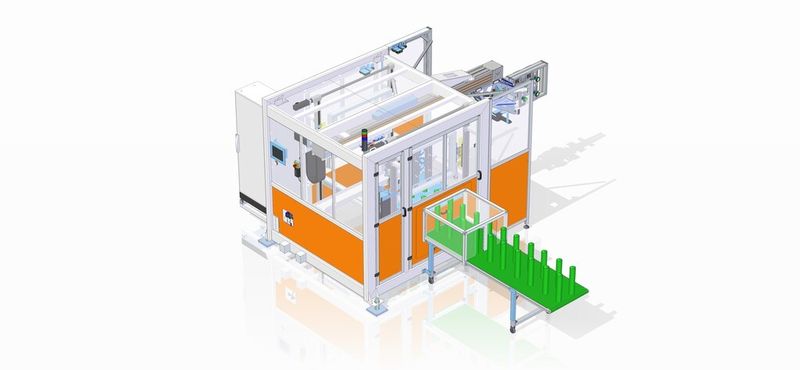 Beck-Flex ermöglicht die Automation von innen oder aussen angespritzten IML-Produkten (Bild: Beck)