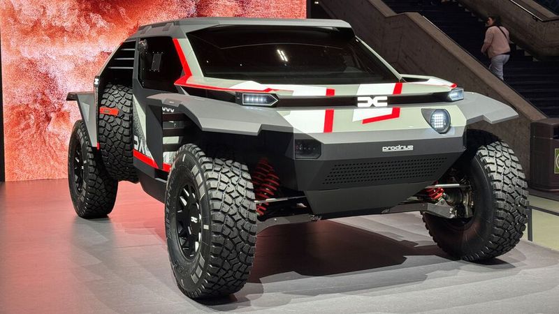 Der Dacia Sandrider soll im nächsten Jahr die Rallye Dakar fahren. (Bild: Benjamin Bessinger)