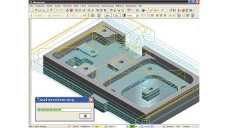 Das featurebasierte Bearbeiten soll dafür sorgen, dass Werkzeugwege auf Solidmodellen fast von allein erzeugt werden. Bild: Intercam (Archiv: Vogel Business Media)