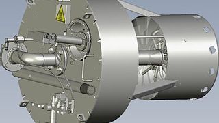 Gesamtansicht des neuen Tarcom V-Brenners von Dürr. Bild: Dürr Systems (Archiv: Vogel Business Media)