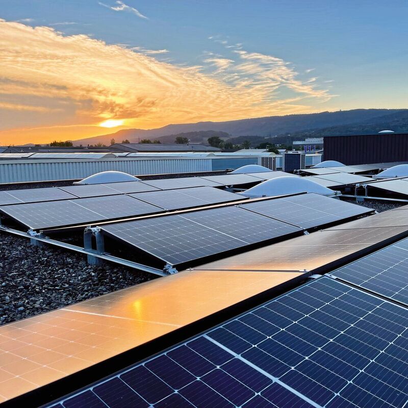 Mit der Photovoltaik-Anlage kann Kärcher rund die Hälfte seines Strombedarfs am Headquarter in Dällikon einsparen.