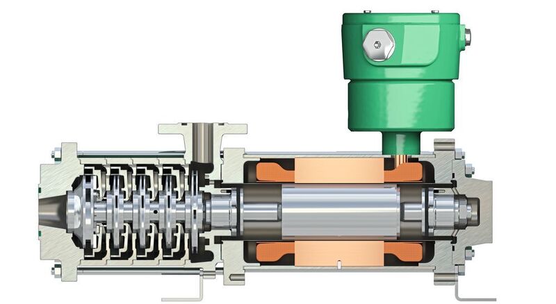 mehrstufige Spaltrohrmotorpumpe Typ CAM (Hermetic-Pumpen)