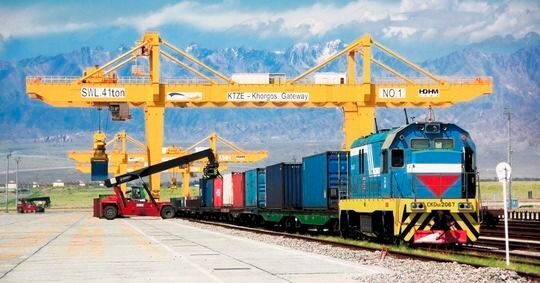 Neue Infrastrukturprojekte in Kasachstan sollen Europa und Asien auf dem sogenannten Mittleren Korridor enger zusammenrücken lassen.(Bild:  The Astana Times)