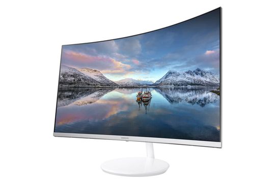 Seit 2017 verkauft Samsung Displays mit der Quantum-Dot-Technik. Der Curved Monitor CH711 bietet außerdem WQHD-Auflösung.(Bild:  Samsung)