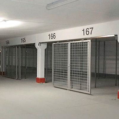 Beispiel für das Parkboxensystem für Sammelgaragen. (Bild: Käuferle)