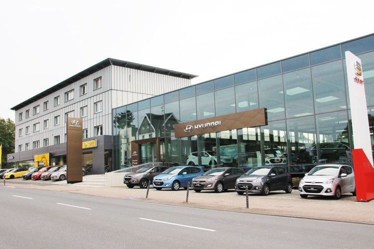 Auch Hyundai wird im neuen CI-Kleid vermarktet. (Foto: Gieraths)