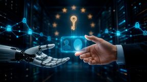 Autonome KI-Agenten brauchen überprüfbare, kryptografisch gesicherte Identitäten, damit Unternehmen sicher und nachvollziehbar mit ihnen arbeiten können. (Bild: Dall-E / Vogel IT-Medien GmbH / KI-generiert)