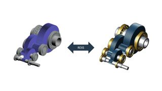 In Zukunft soll der Austausch zwischen unterschiedlichen Software-Tools für die Getriebeentwicklung einfach möglich sein. Im Bild: 3-stufiges Parallelwellengetriebe von SEW in Bearinx und der FVA-Workbench.  (FVA)