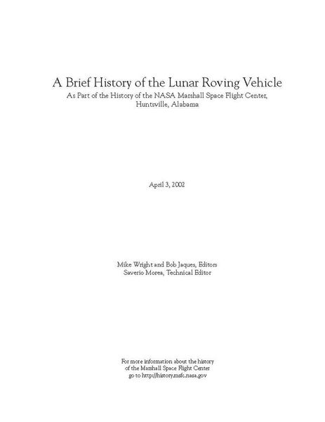 Die Geschichte des Lunar Roving Vehicles (Bild: NASA)