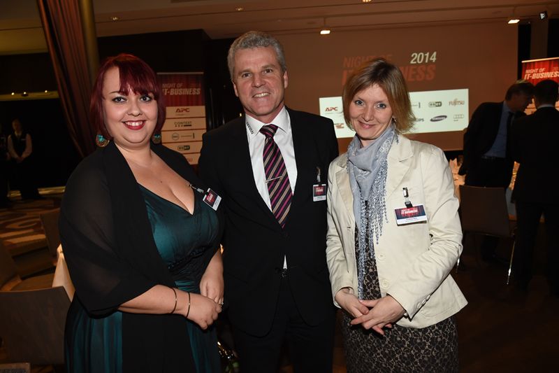 Das Arrow-ECS-Team (v. l.): Stefanie Purz, Herbert Varga und Kristina Seel (Bild: IT-BUSINESS / Hannes Magerstädt )