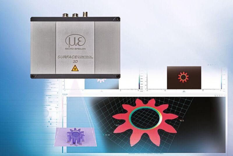 Der Sensor surfaceCONTROL 3D 3500 von Micro-Epsilon wird zur hochpräzisen Inline-3D-Messung eingesetzt.  (Micro-Epsilon)