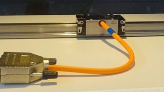 Bosch Rexroth hat bereits auf der Motek 2021 sein integriertes Wegmesssystem IMS compact präsentiert. (Stefanie Michel)