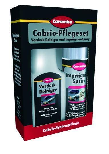 Das Verdeckpflegeset von Caramba enthält einen Reiniger, der mild und schonend zum Material und gleichzeitig hart gegen den Schmutz ist. (Archiv: Vogel Business Media)