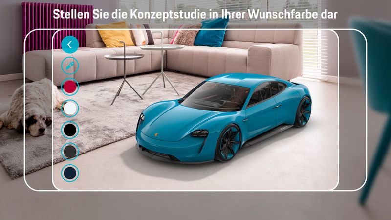 Natürlich kann man die eigenen Wunschfarben auswählen... (Porsche)