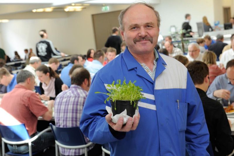 In den Kantinen gab es zu diesem Anlass auch Infostände über lokale Produkte. (Bild: EBM-Papst)