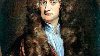 Dieses Gemälde von Sir Isaac Newton wurde 1702 von Godfrey Kneller gezeichnet und hängt in der National Portrait Gallery in London. (gemeinfrei (Godfrey Kneller via Wikimedia Commons))