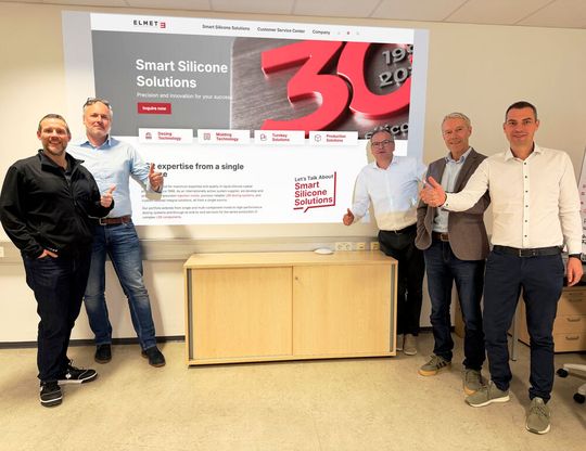 The Elmet management team, left to right: Horst Binderlehner (Operations), Thorsten Häuser (Development), Harald Wallner (CEO), Gerhard Mühlberger (Finance), and David Gebeshuber (Sales). (Source:  Elmet)