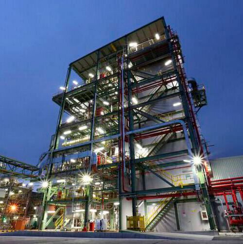 The new production line for the Vulkollan raw material NDI in Covestro’s Map Ta Phut site in Thailand. The new production line for the Vulkollan raw material NDI in Covestro’s Map Ta Phut site in Thailand.