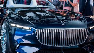 Die offene Version des Maybach Vision 6 ist eine Weiterentwicklung des Coupés aus dem vergangenen Jahr. (Daimler)