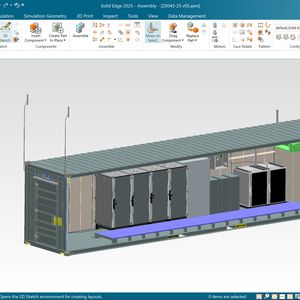 Das technologische Fundament der Entwicklung bildet die Software Designcenter X Solid Edge. Sie fungiert als Rückgrat des digitalen Produktentwicklungsprozesses.(Bild:)