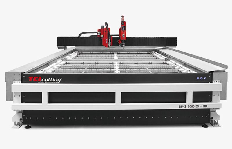TCI-Schneidanlagen (Wasser, Laser, Plasma oder kombiniert). (Gebrüder Spiegel AG)