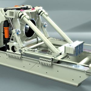 Schnellere und zuverlässigere Auslegung von Windkraftanlagen: Auf dem modernsten, größten und leistungsfähigsten Großlagerprüfstand der Welt können Großlager bis 15 Tonnen und 3,5 Meter Außendurchmesser, wie sie insbesondere in der Windkraft eingesetzt werden, mithilfe eines breiten Simulationsprogramms unter praxisähnlichen Bedingungen getestet werden. 