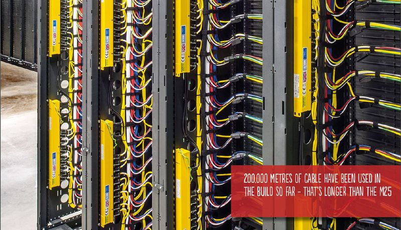 Abbildung 4: Über eine leistung mit Dense Wavelength Division Multiplexing (DWDM) ist das Rechenzentrum an den Rackspace Metrofiber-Ring London angebunden. (Bild: Rackspace)