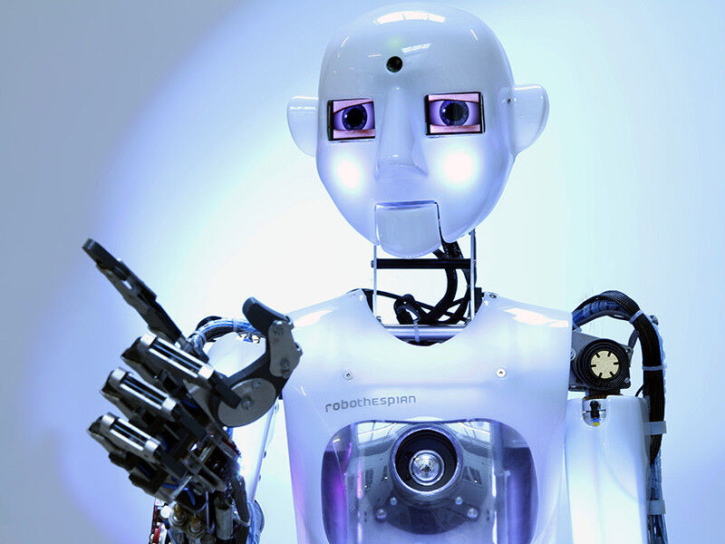 Bryns Vorgänger Robo Thespian. (Bild: Engineered Arts)