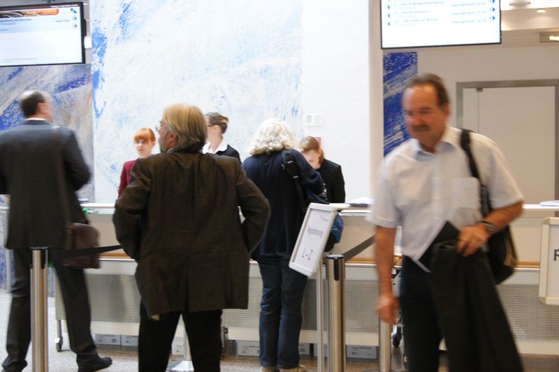Die ersten Teilnhemer treffen ein ... (Foto: mk)