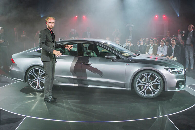 Audi-Chefdesigner Marc Lichte brachte den Besuchern die Ideen hinter dem Design näher. (Audi)