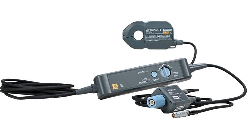 Yokogawa’s CT500SA and CT200SA split-core sensors measure AC and DC currents up to 500 Arms and 200 Arms, respectively, for power-electronics testing.(Bild:  Yokogawa)
